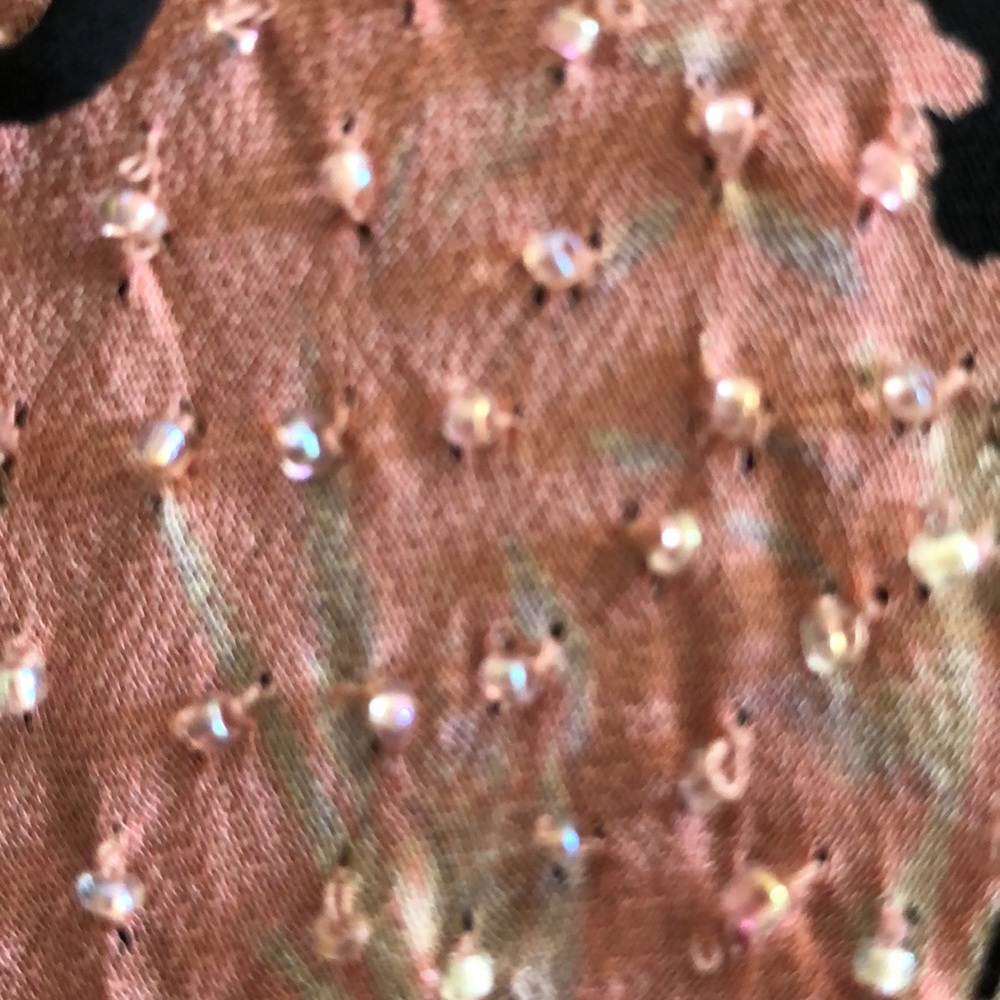 Eva Blue Vintage Floral Beaded Midi Dress - Picture 12 of 16